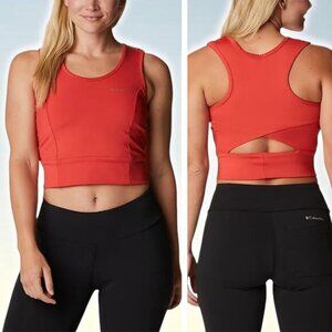 NWT COLUMBIA Windgates II Cropped Tank Womens Size XS Orange